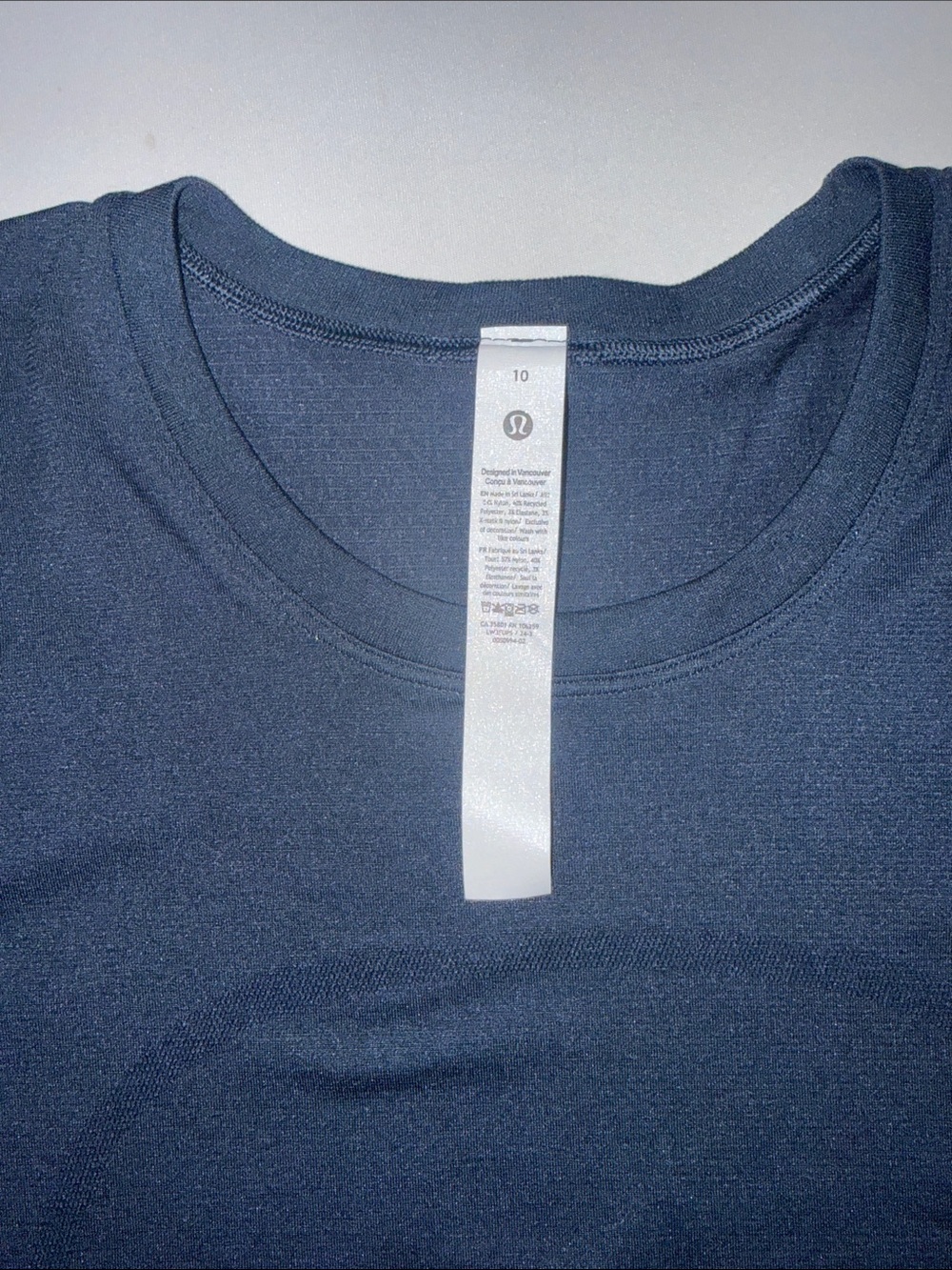 Like New - Lululemon Navy Long Sleeve Relaxed Fit Swiftly Shirt - Picture 2 of 5